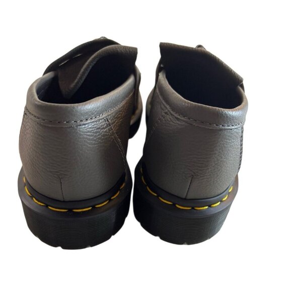 Dr. Martens Women's Adrian Virginia Grey Leather Tassel Loafer, Size 9 - Picture 5 of 6